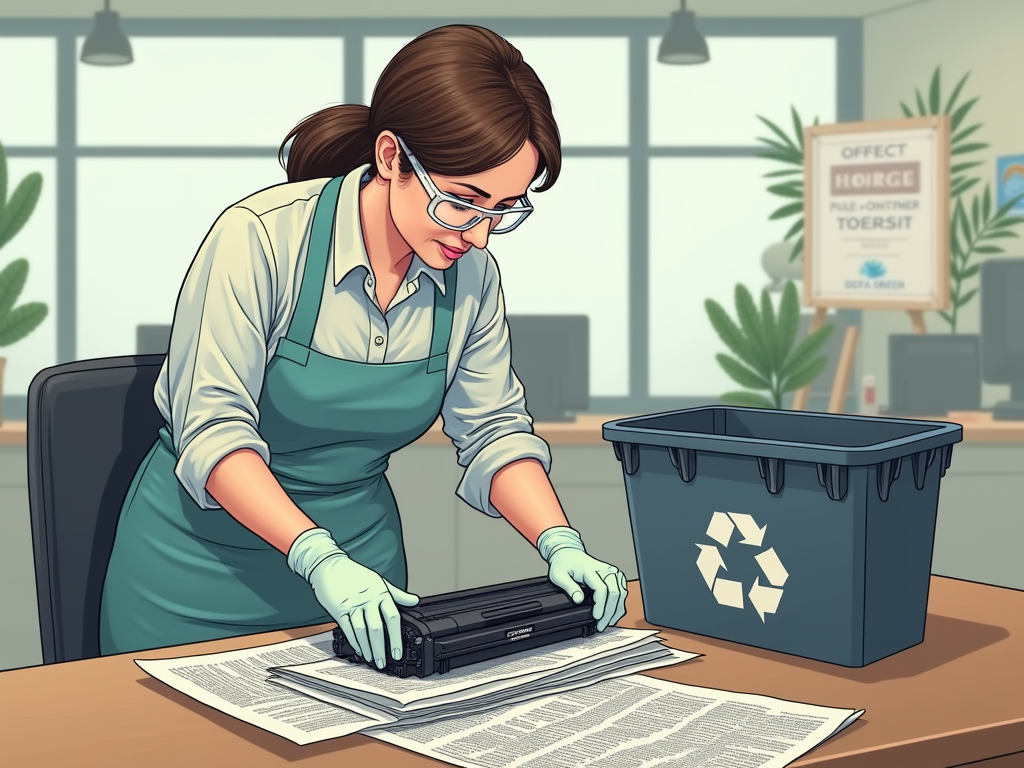 How to dispose of printer waste toner