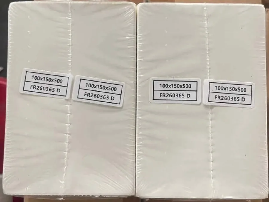 Giấy in nhiệt A6 dạng xấp fanfold xếp lớp đóng đơn số lượng lớn