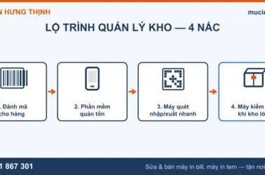 Lộ trình 4 nấc quản lý kho từ đánh mã vạch tới máy kiểm kho