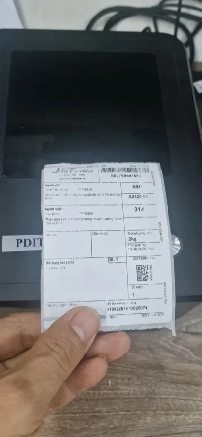 Bản in bill bị sọc trắng dọc — dấu hiệu đầu in nhiệt có điểm chết