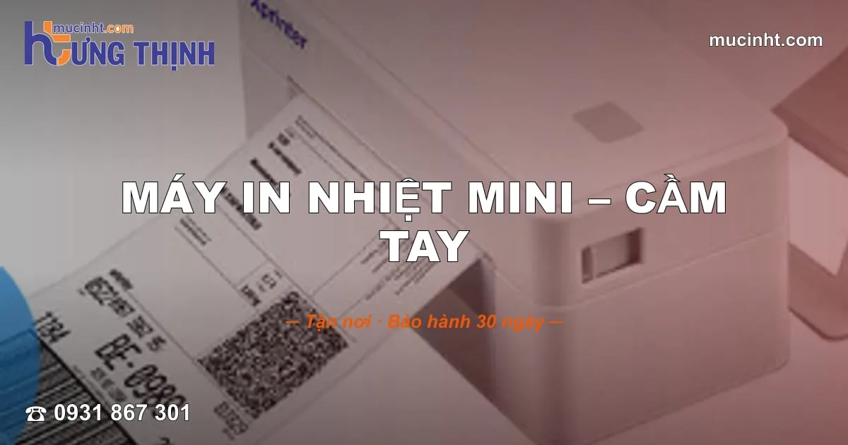 Các dòng máy in nhiệt mini cầm tay Bluetooth kết nối điện thoại có sẵn tại Hưng Thịnh